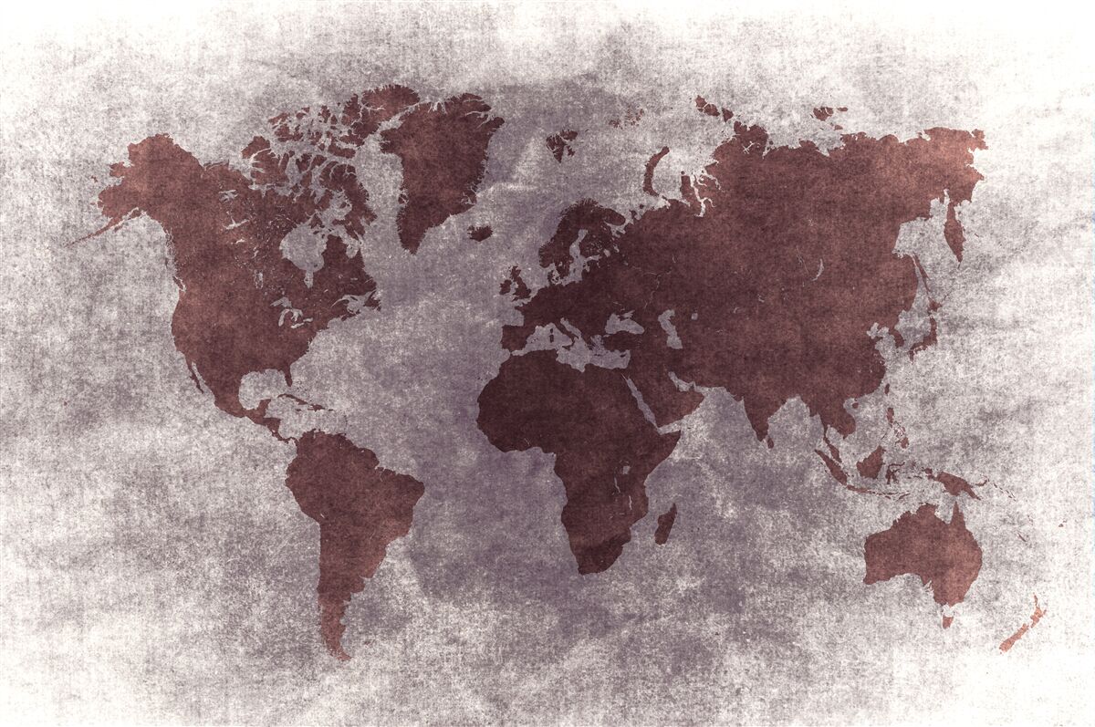 Fototapeta medzi mapami sveta