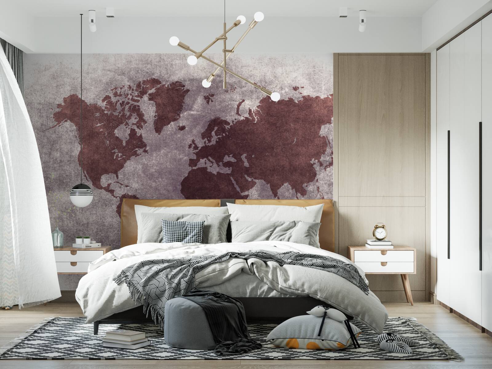 Fototapeta medzi mapami sveta