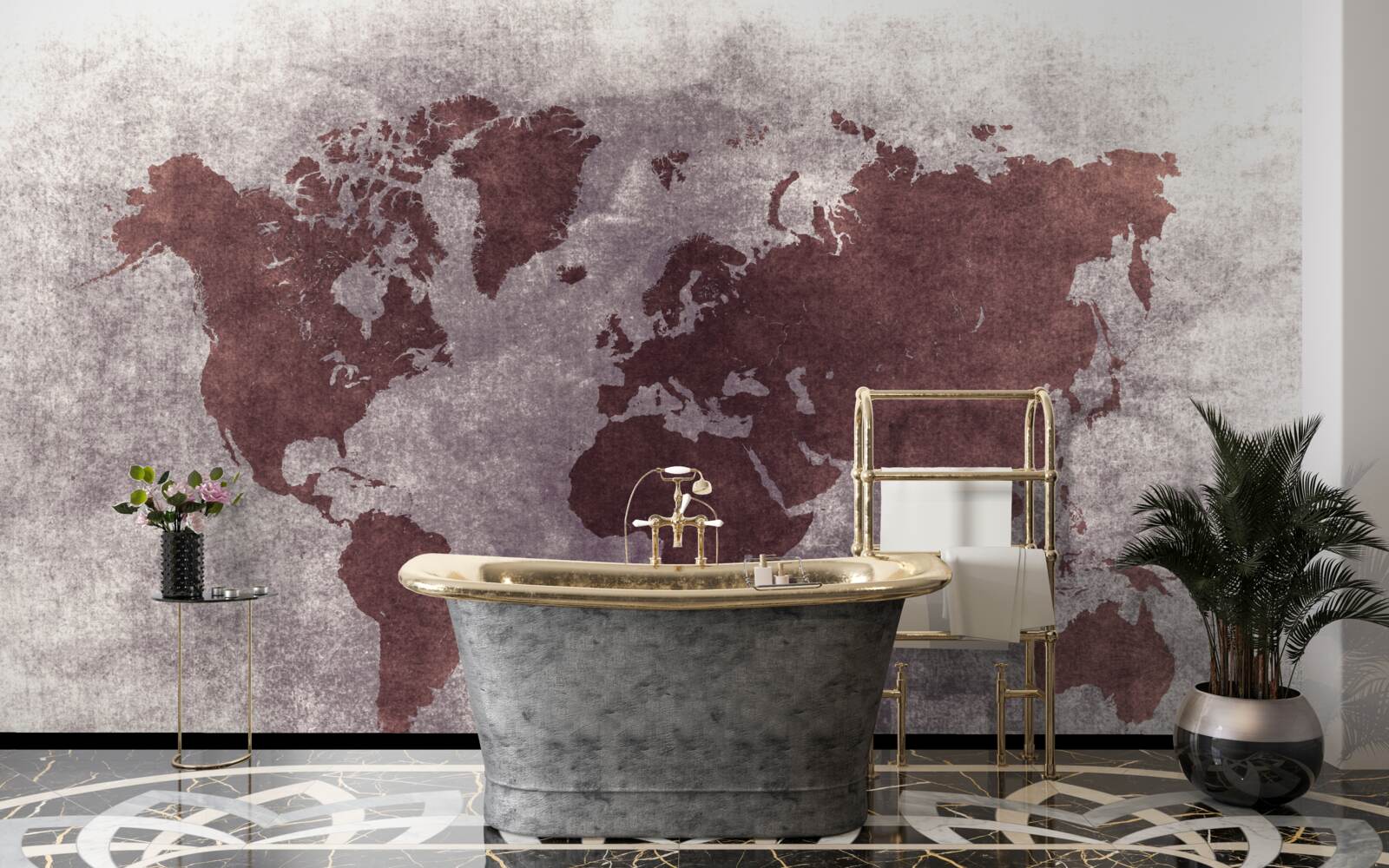 Fototapeta medzi mapami sveta