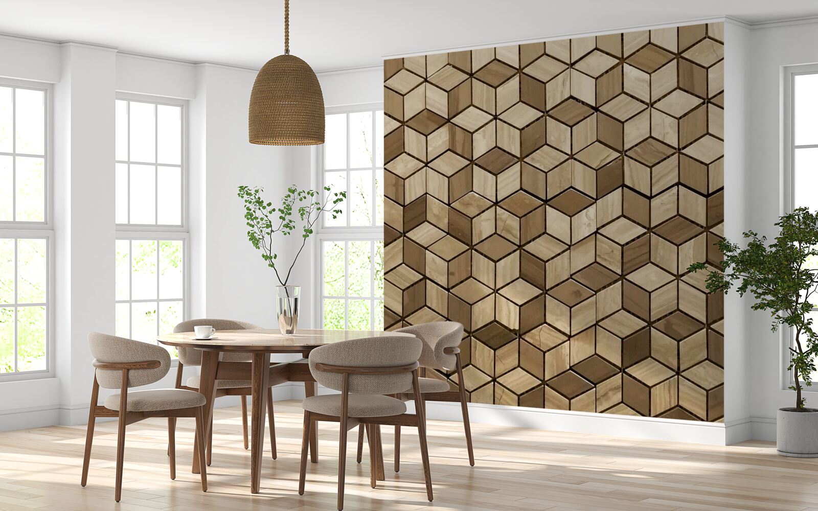 Fototapeta pretínajú sa štvoruholníky a kosoštvorce