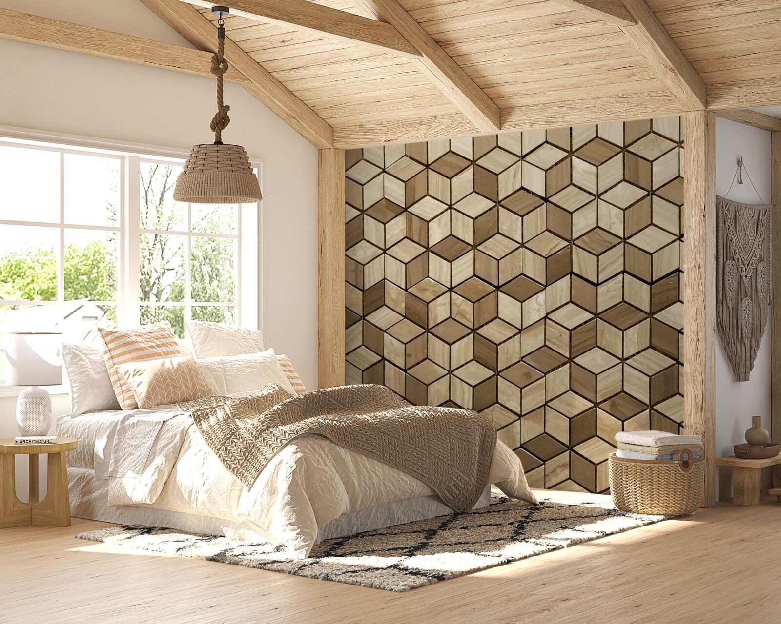 Fototapeta pretínajú sa štvoruholníky a kosoštvorce