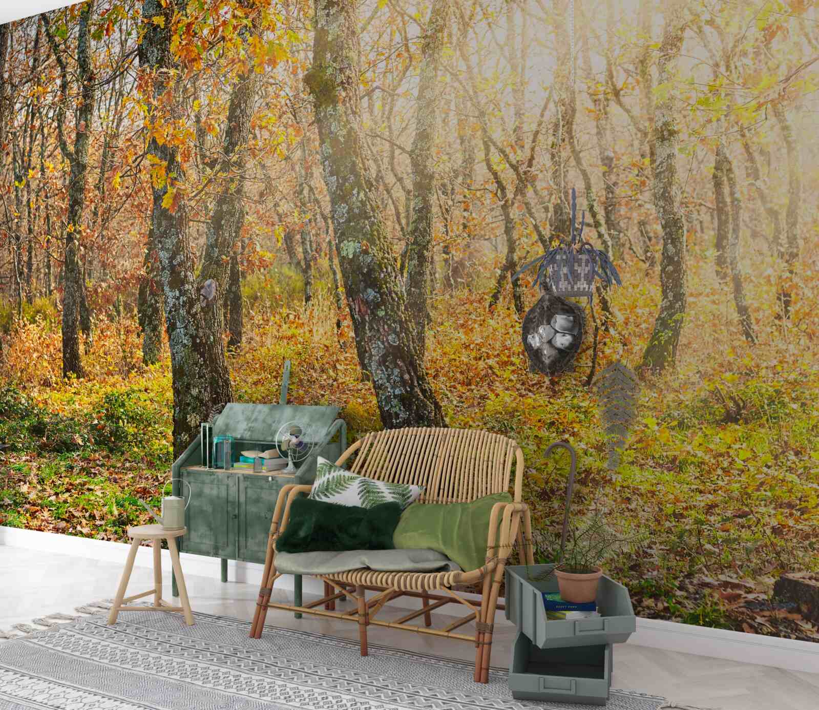 Fototapeta Svitanie v jesennej húštine