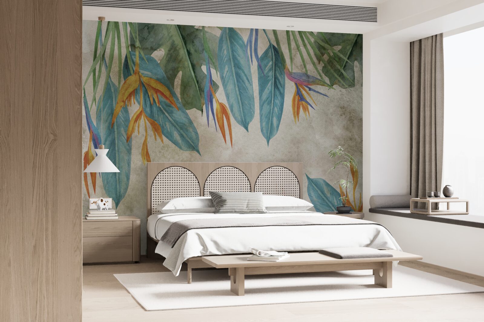 Fototapeta nezvyčajne vyzerajúce tropické listy