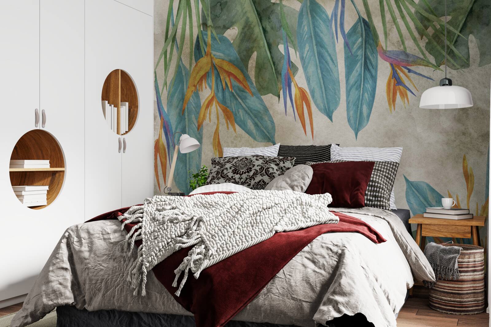 Fototapeta nezvyčajne vyzerajúce tropické listy