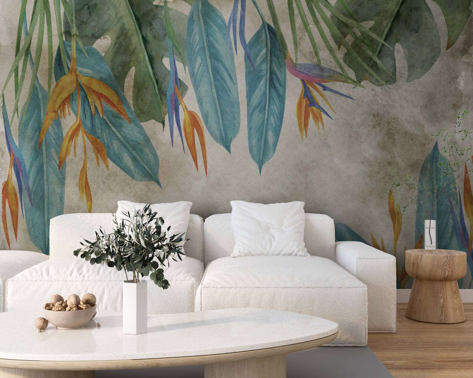 Fototapeta nezvyčajne vyzerajúce tropické listy