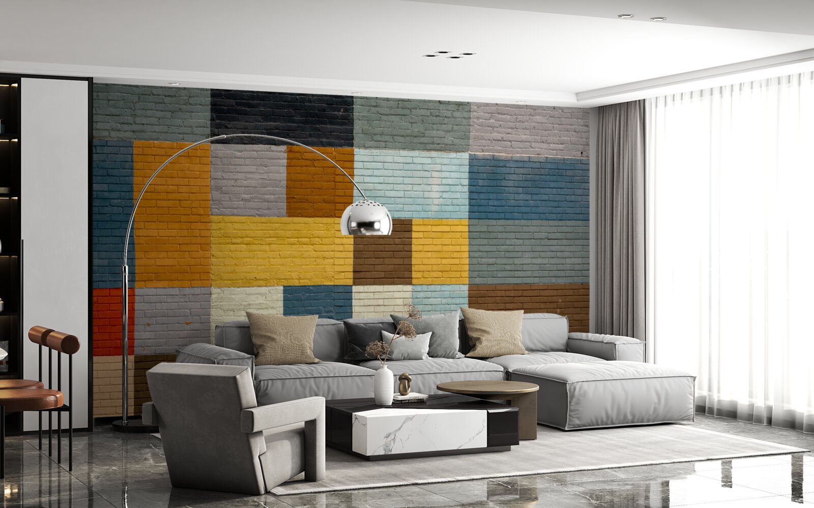 Fototapeta obdĺžnikové tvary vo farbe