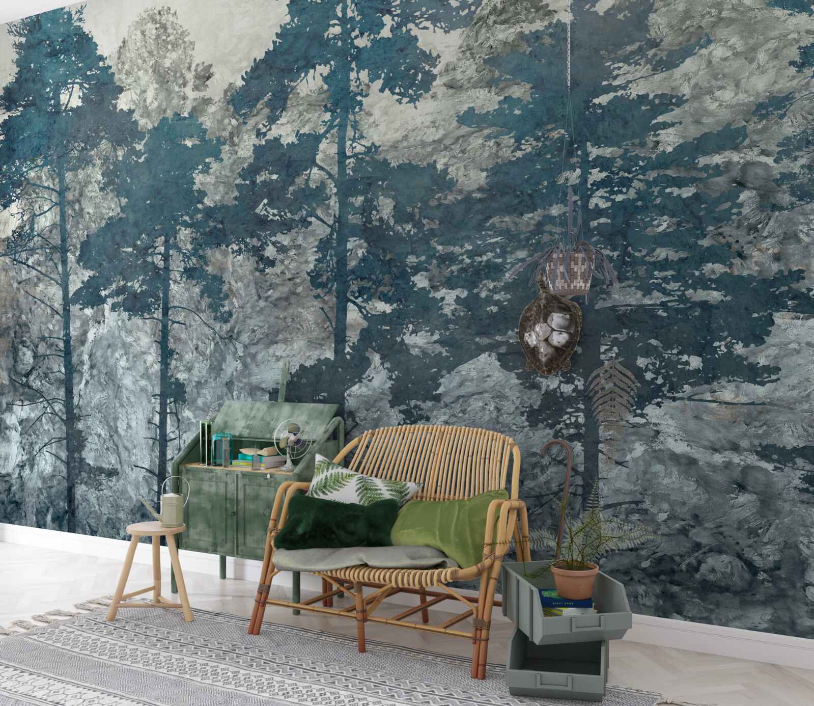 Fototapeta koruny a vrcholce stromov s listami