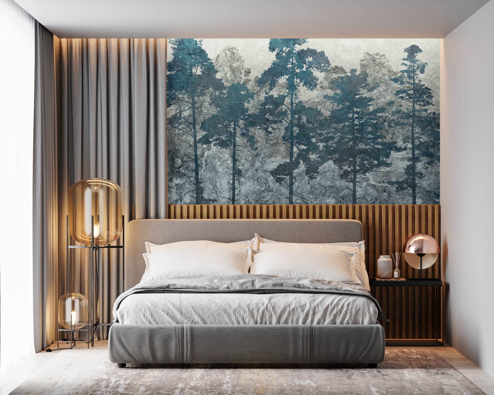 Fototapeta koruny a vrcholce stromov s listami