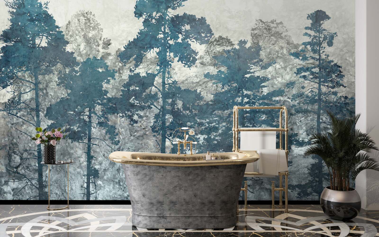 Fototapeta koruny a vrcholce stromov s listami