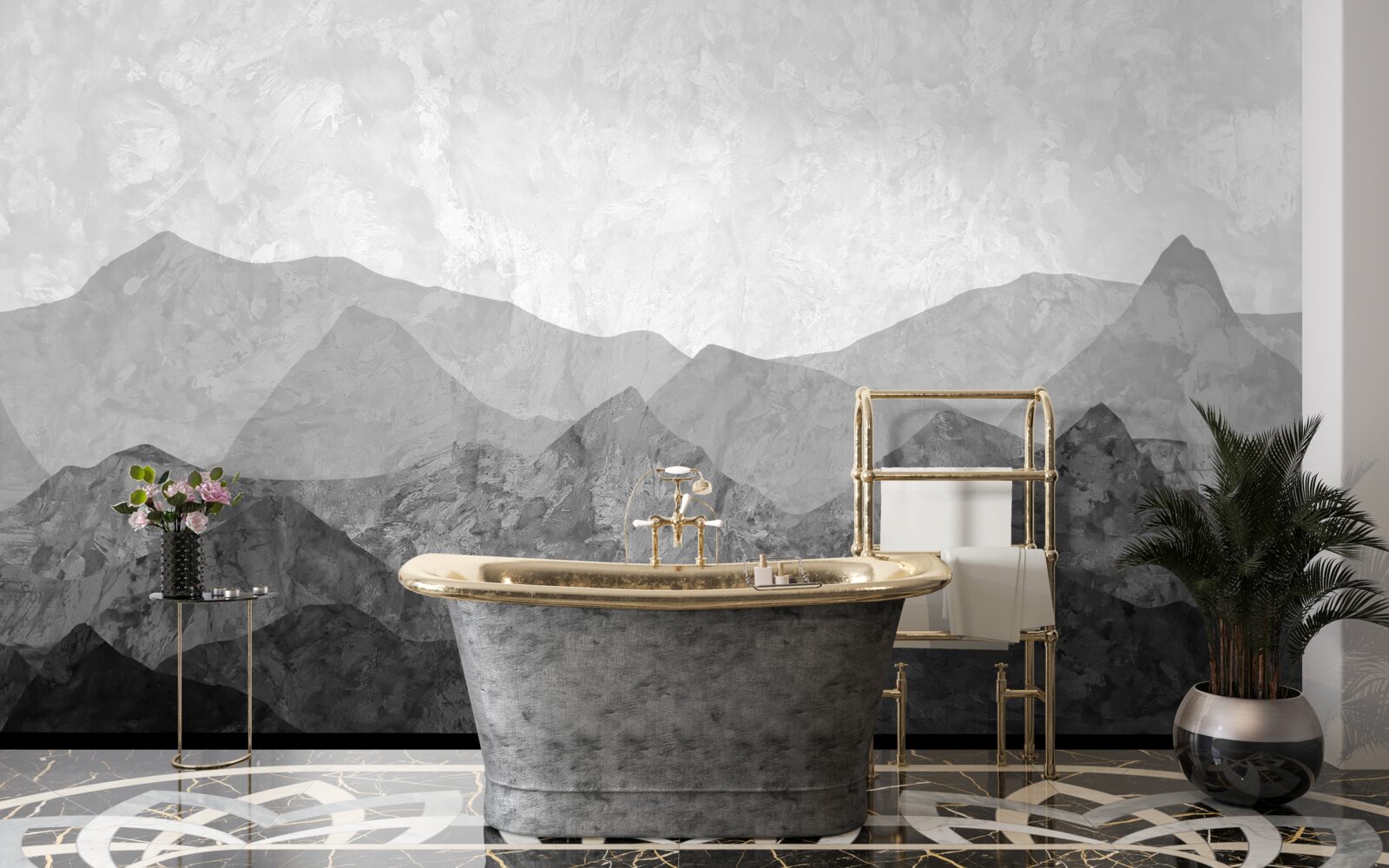 Fototapeta majestátne pohoria