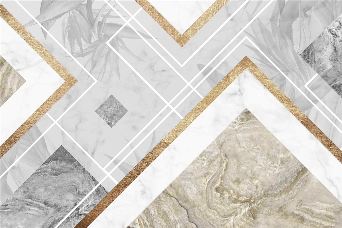 Fototapeta obdĺžnikové čiary na mramore