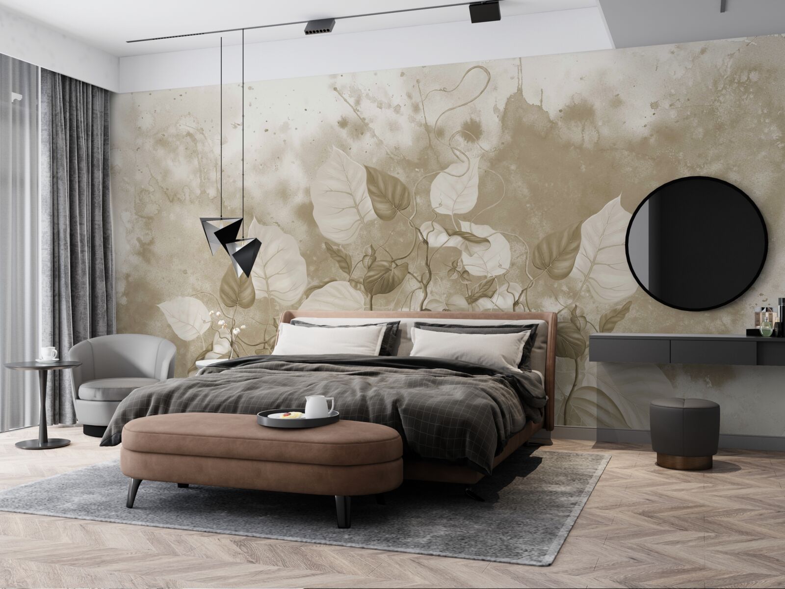 Fototapeta ráno na lúke je zahalené v hmle