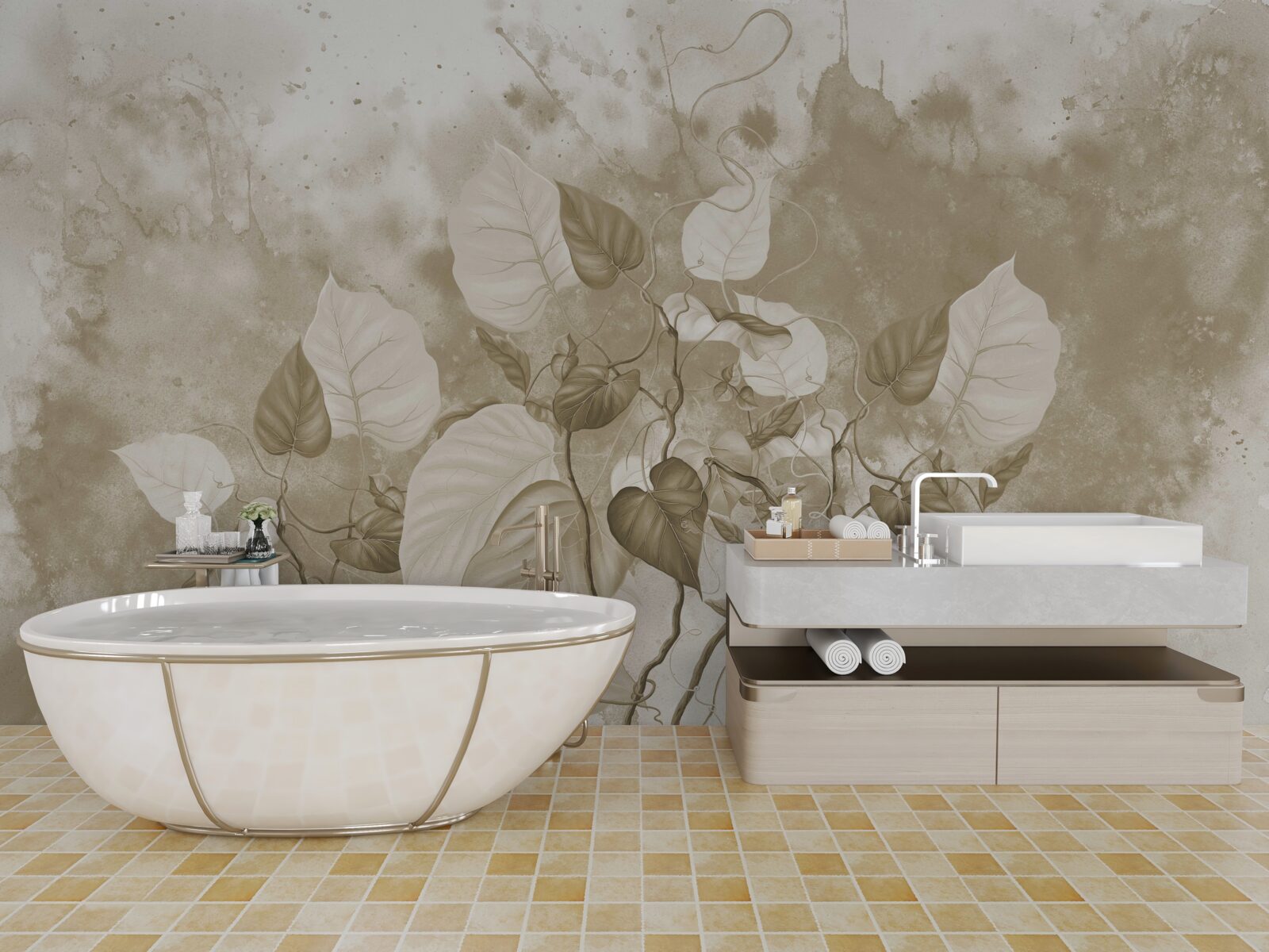 Fototapeta ráno na lúke je zahalené v hmle