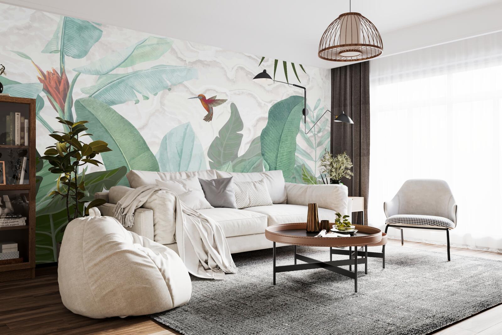 Fototapeta kolibrík naháňajúci sladký nektár