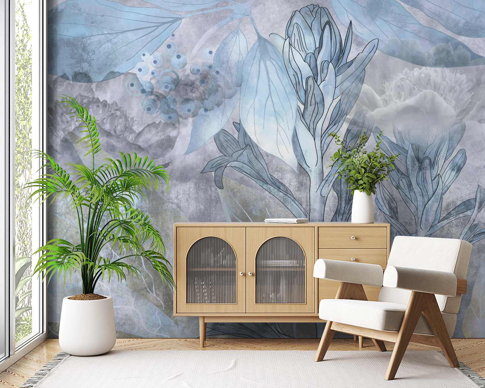 Fototapeta púčiky medzi listami za úsvitu