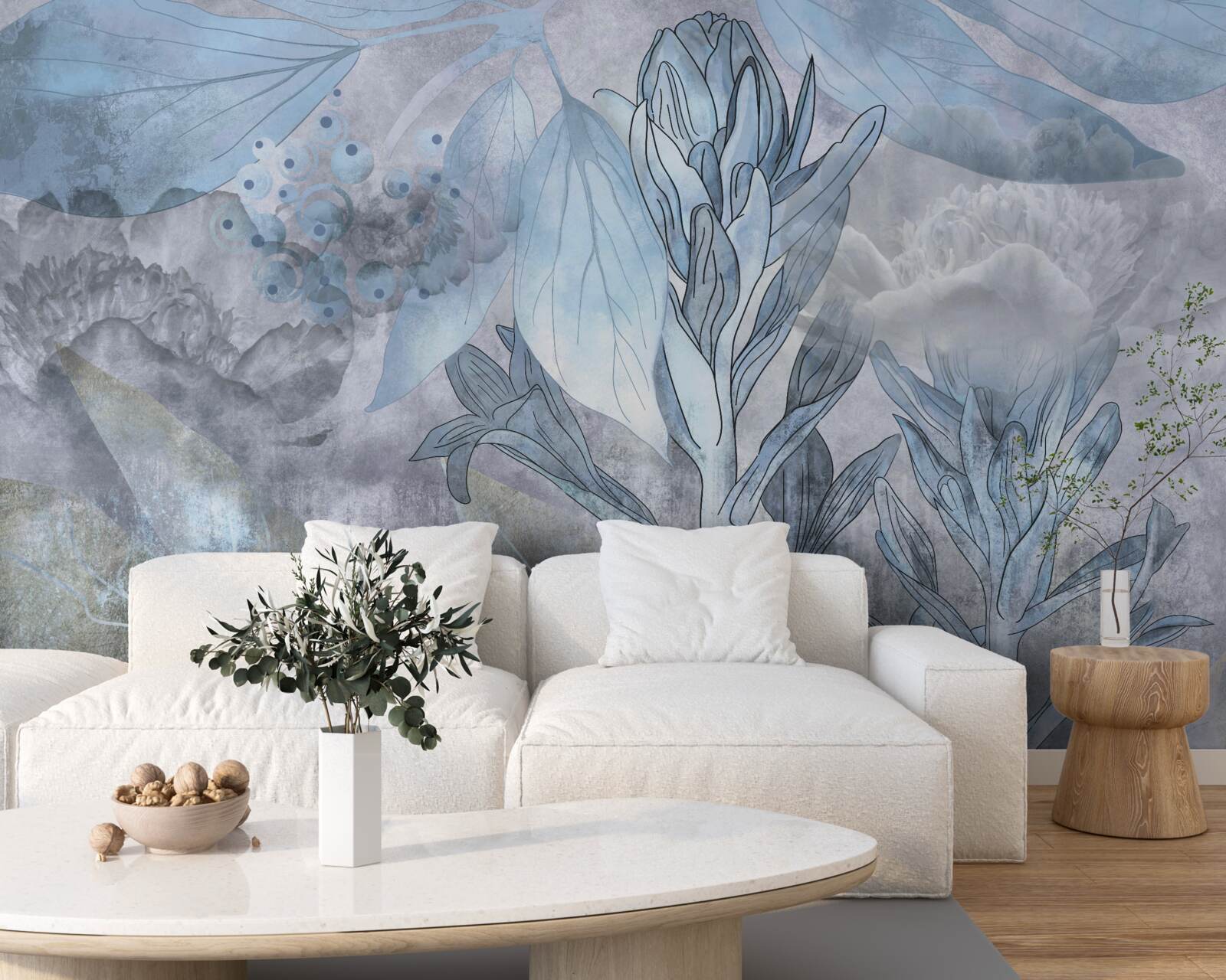 Fototapeta púčiky medzi listami za úsvitu