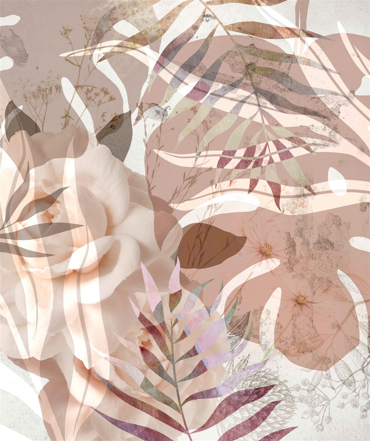 Fototapeta rozmanitosť tropických listov