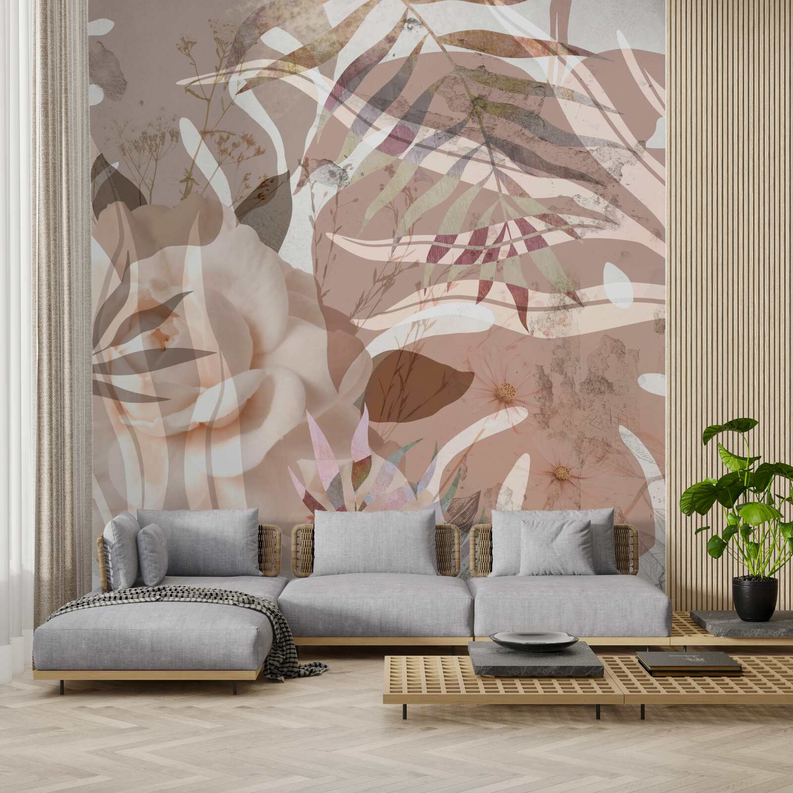 Fototapeta rozmanitosť tropických listov