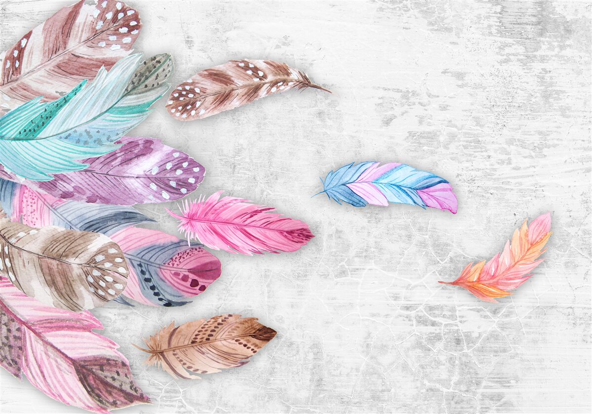 Fototapeta perie v jemných svetlých odtieňoch