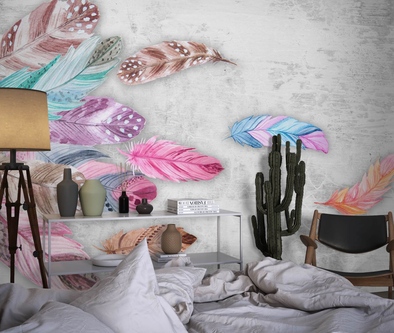 Fototapeta perie v jemných svetlých odtieňoch