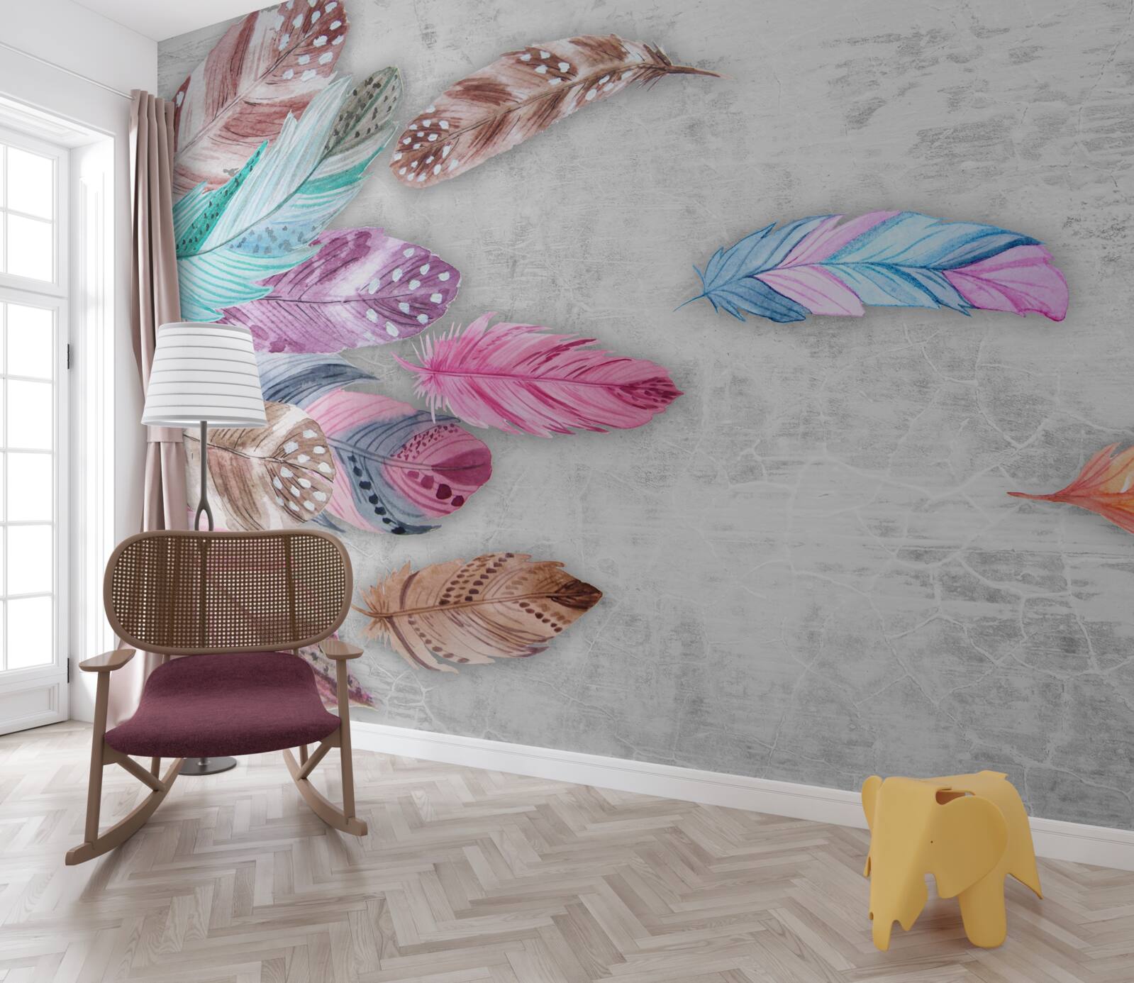 Fototapeta perie v jemných svetlých odtieňoch