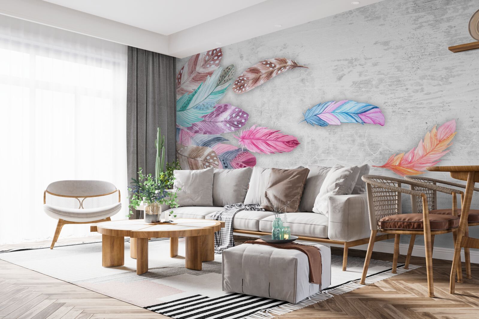 Fototapeta perie v jemných svetlých odtieňoch