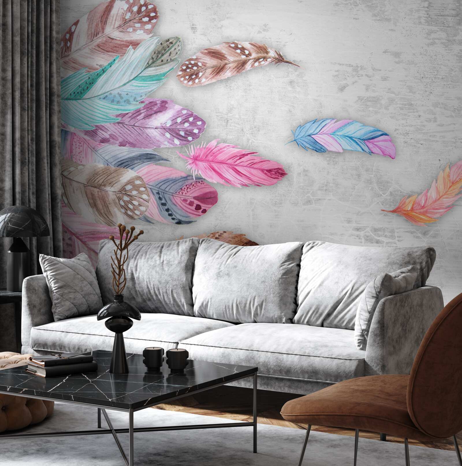 Fototapeta perie v jemných svetlých odtieňoch