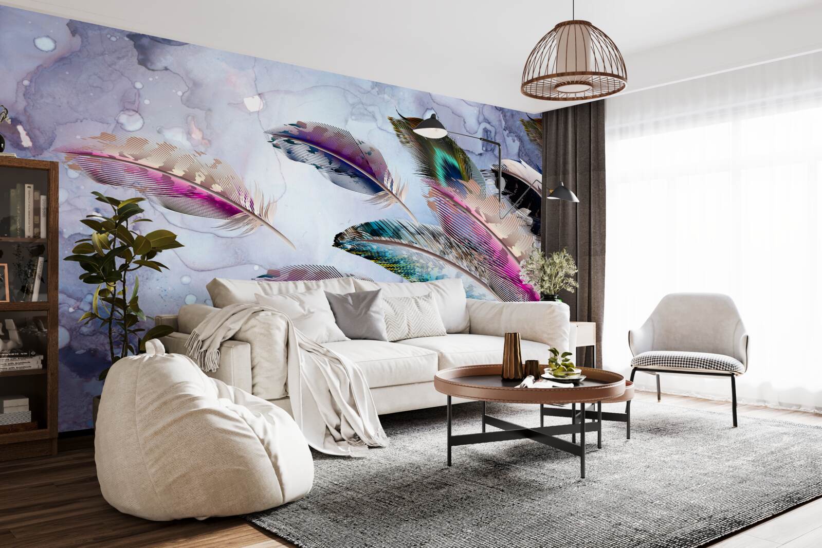 Fototapeta perie čarovného vtáka