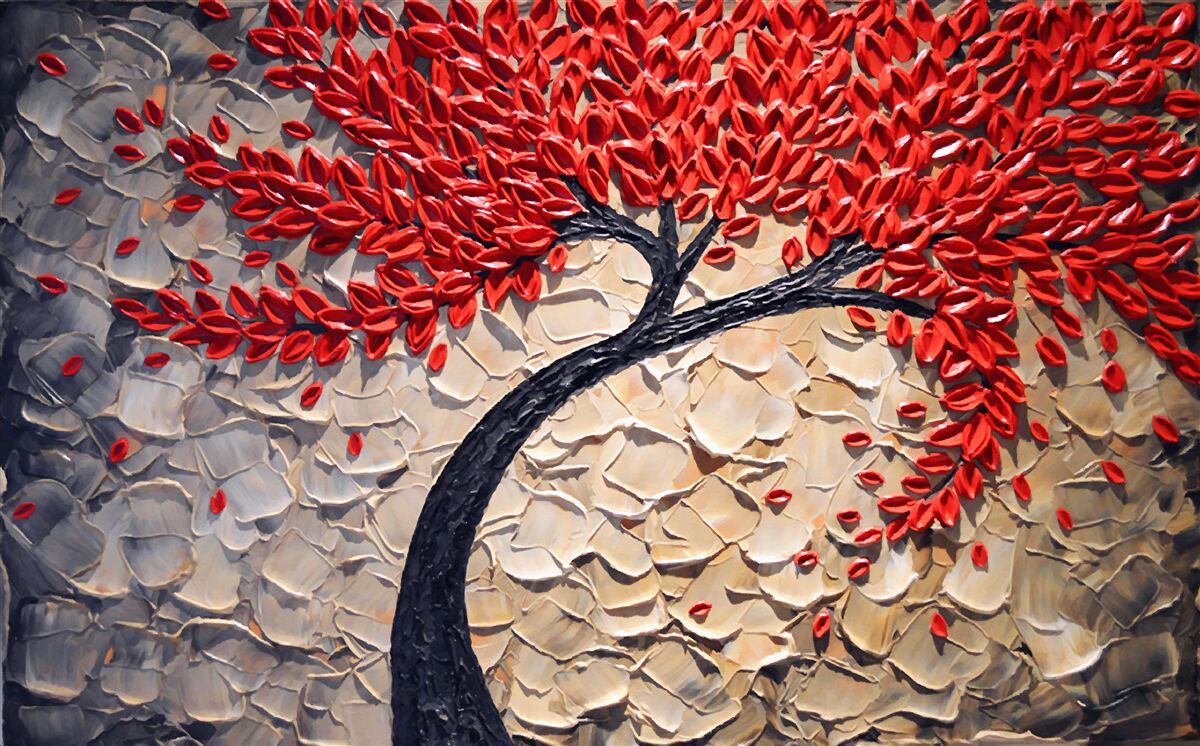 Fototapeta krásny mahagónový strom v plnom kvete