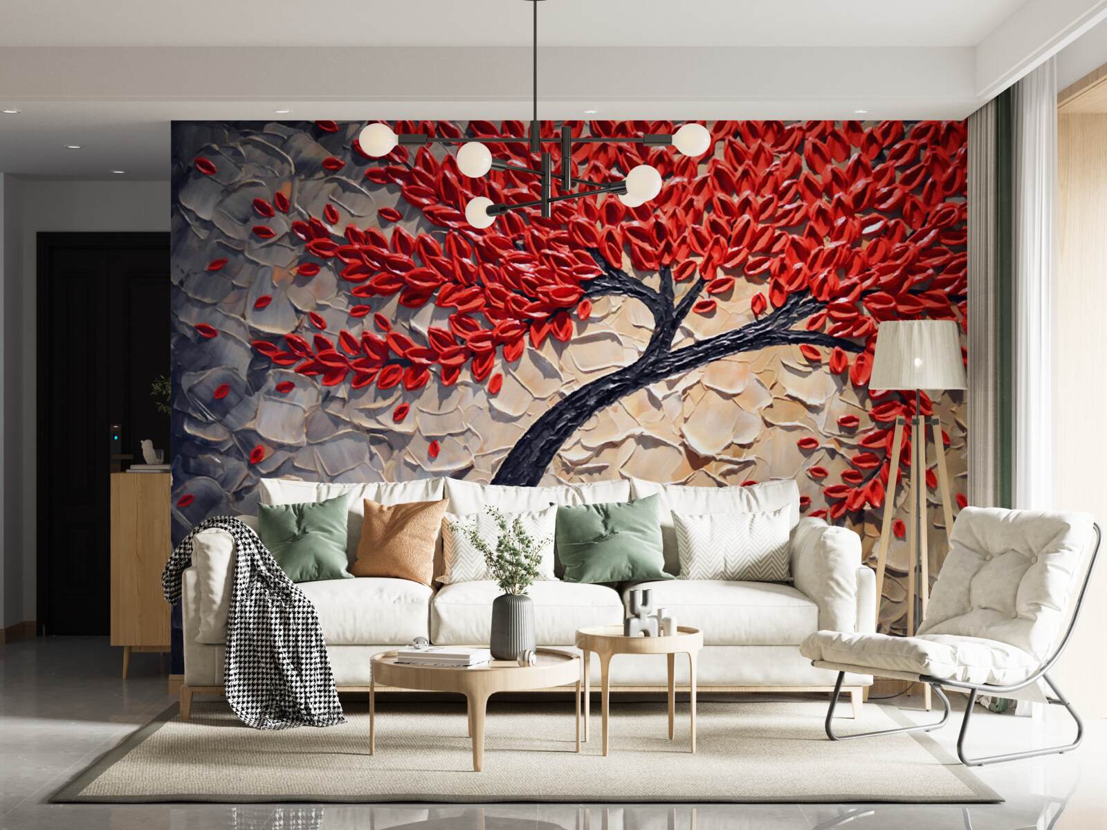 Fototapeta krásny mahagónový strom v plnom kvete