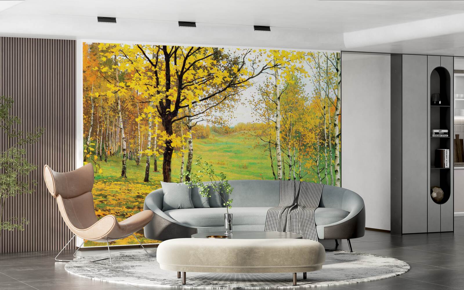 Fototapeta jesenný les je zahalený do úžasných odtieňov