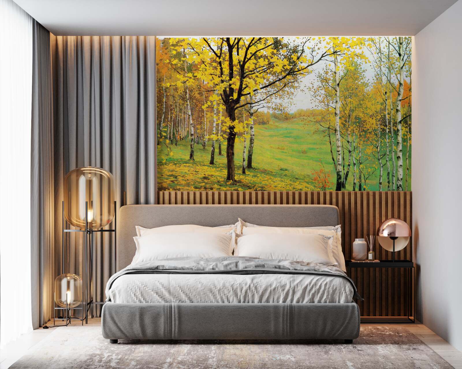 Fototapeta jesenný les je zahalený do úžasných odtieňov