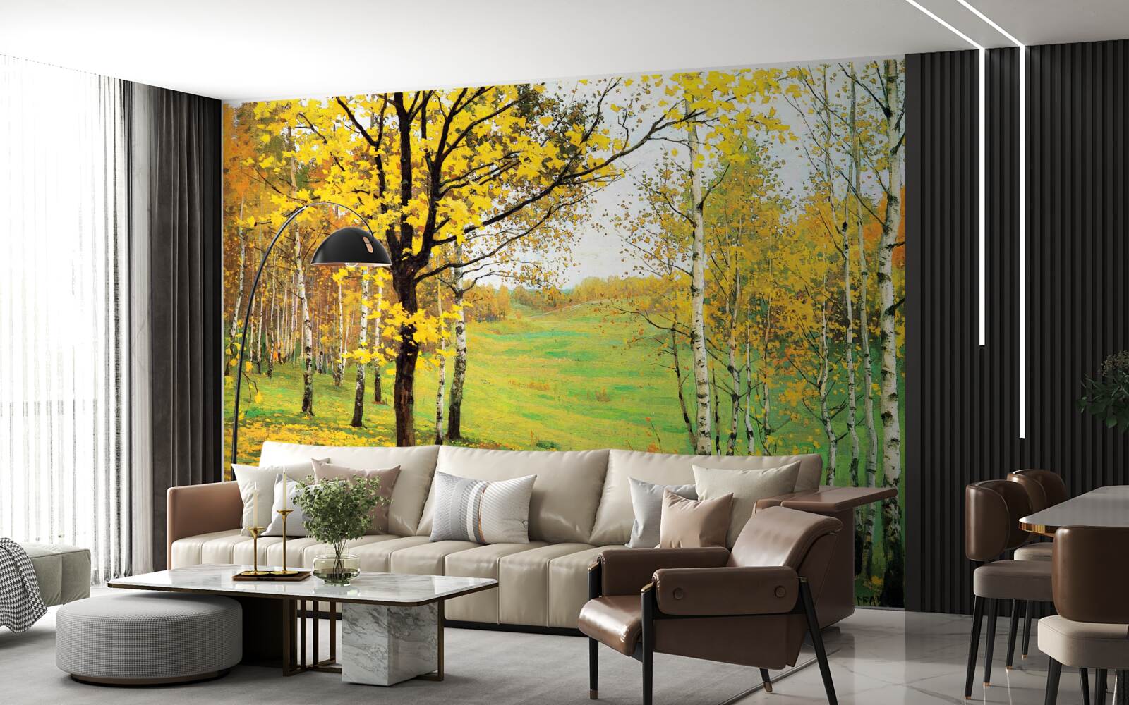 Fototapeta jesenný les je zahalený do úžasných odtieňov