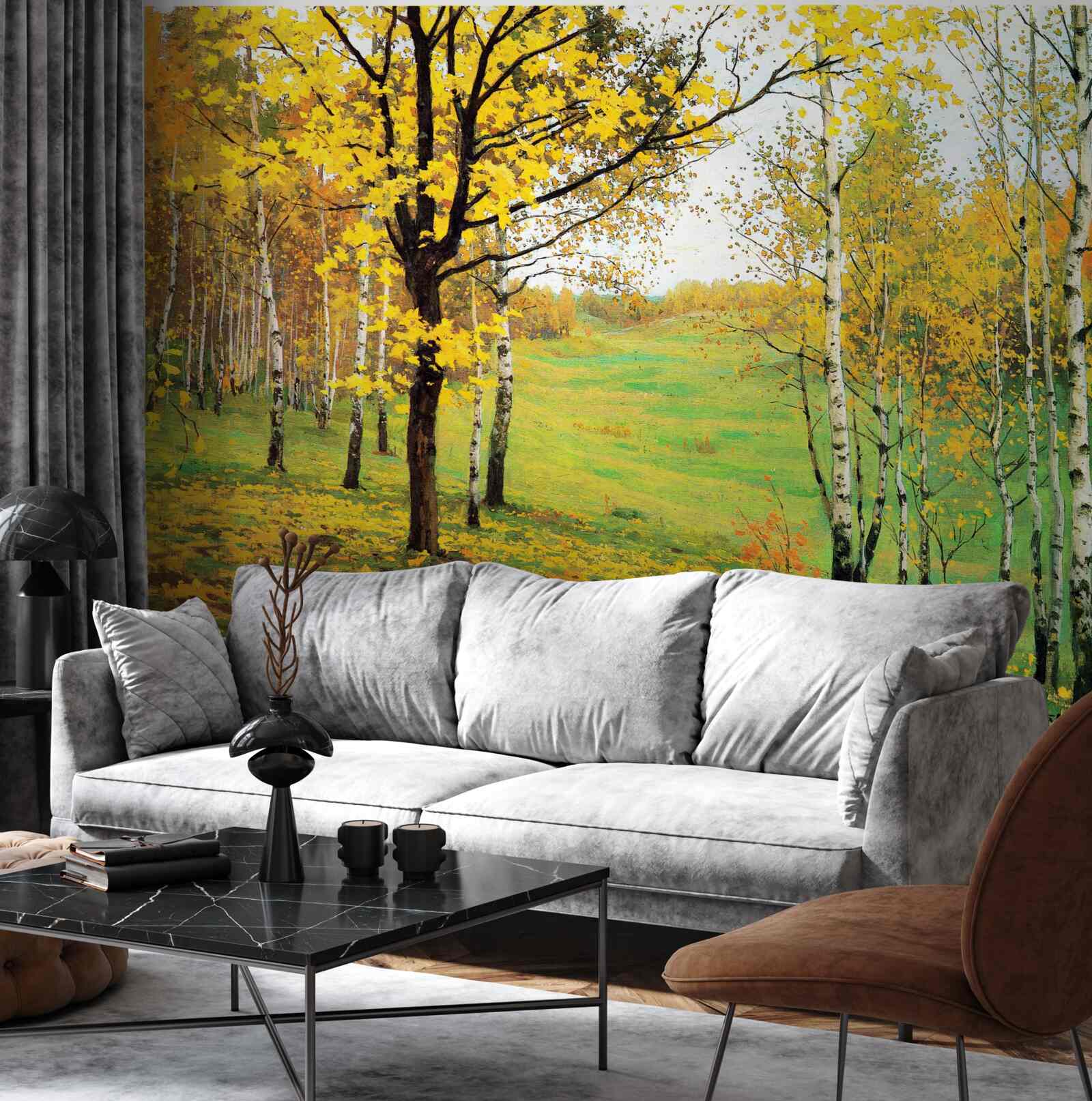 Fototapeta jesenný les je zahalený do úžasných odtieňov