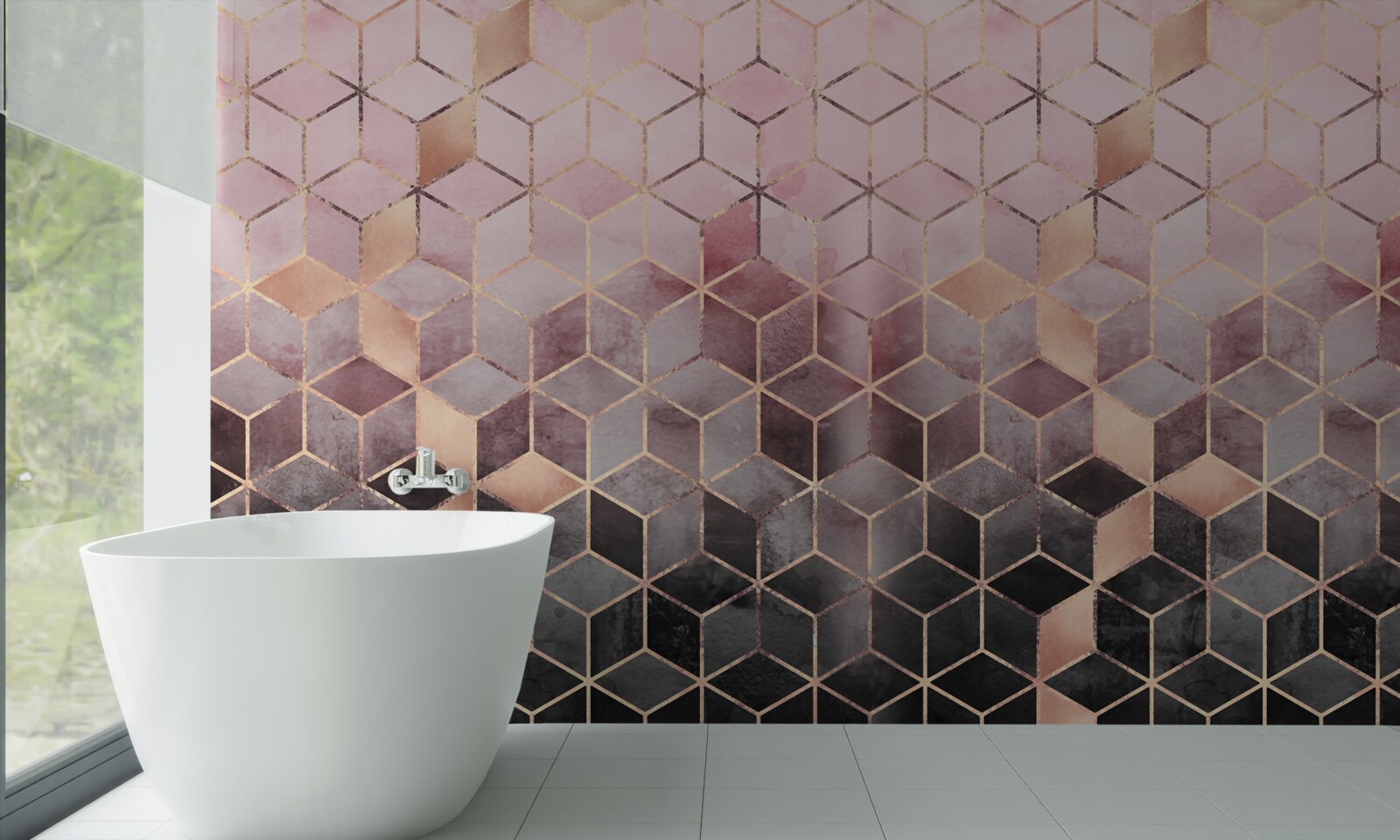 Fototapeta gradient na pravouhlých segmentoch