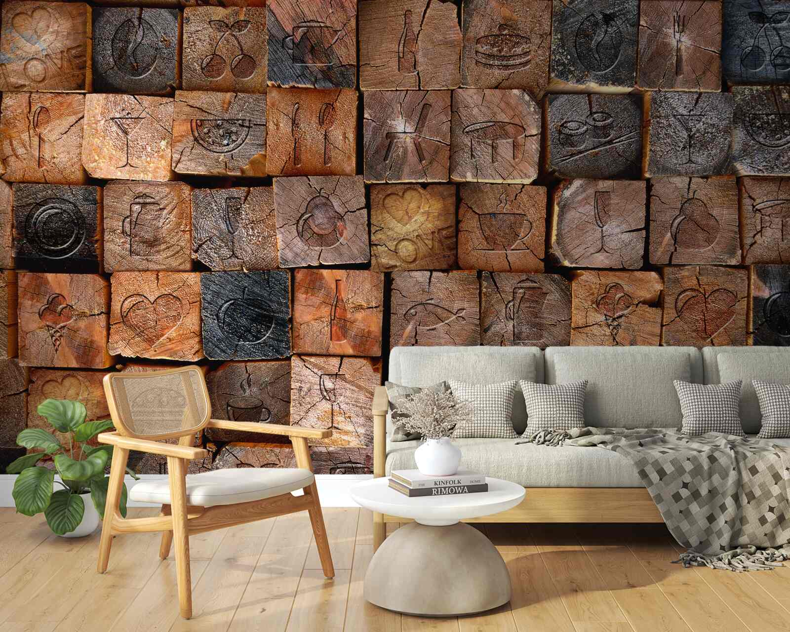 Fototapeta prírodná drevená dlažba