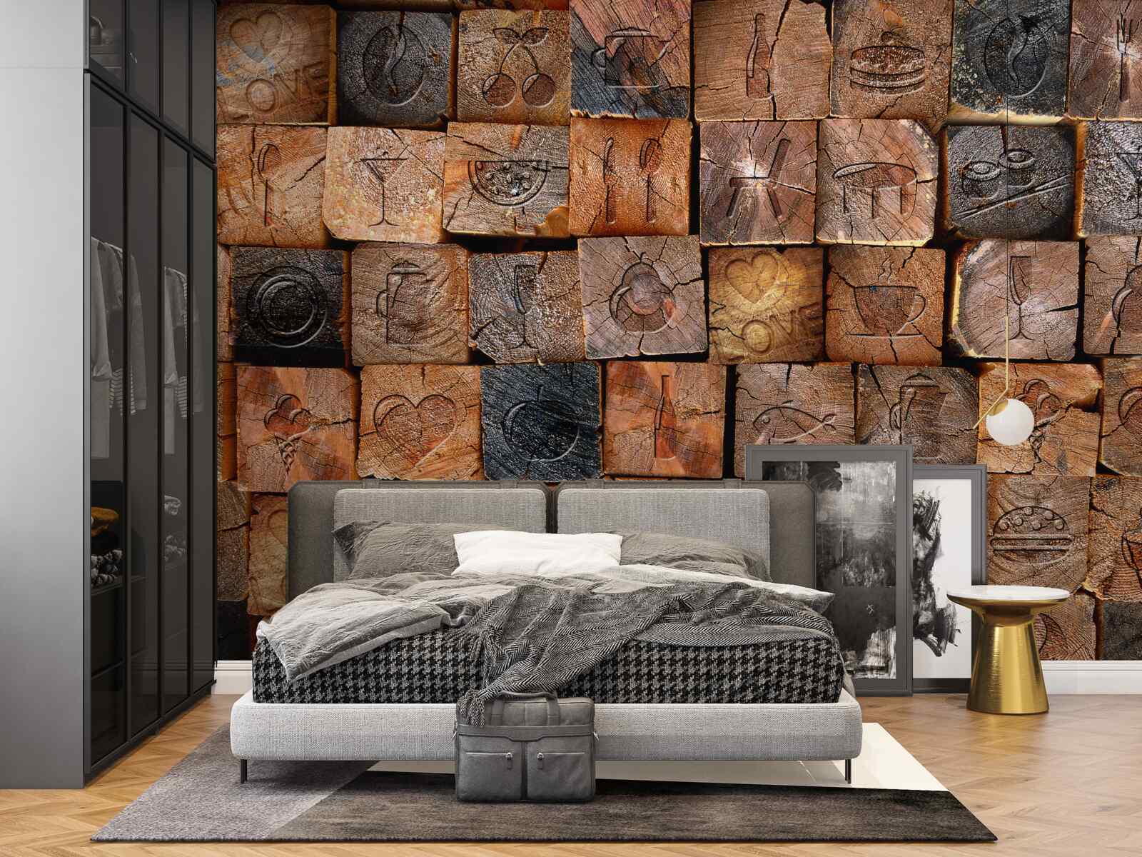 Fototapeta prírodná drevená dlažba