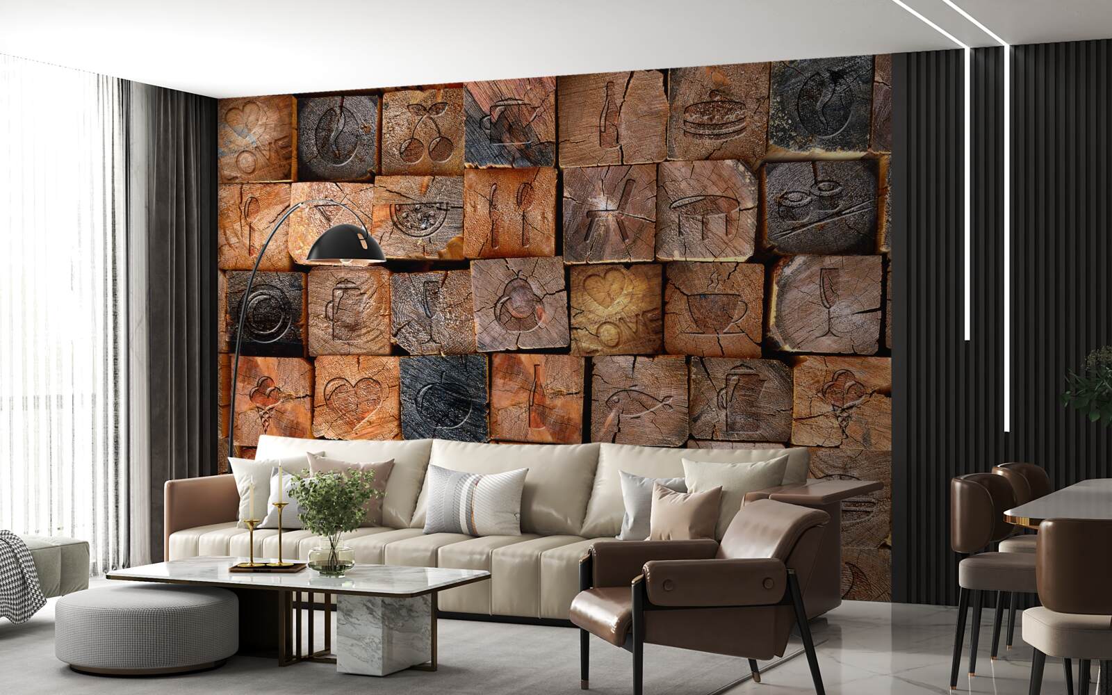 Fototapeta prírodná drevená dlažba