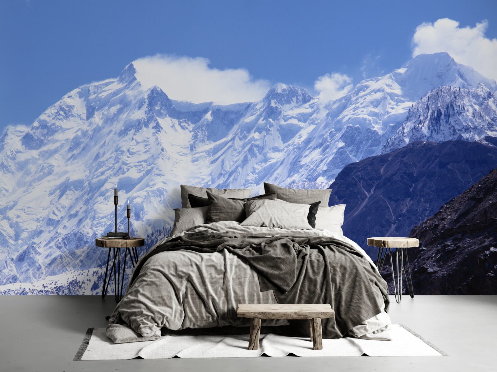 Fototapeta vrcholy mrakov, nehybné vo svojej ľadovej tvrdosti