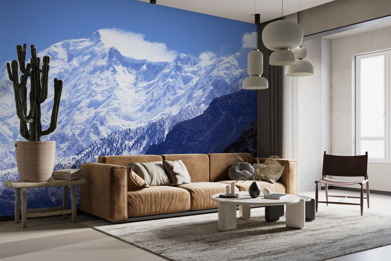 Fototapeta vrcholy mrakov, nehybné vo svojej ľadovej tvrdosti