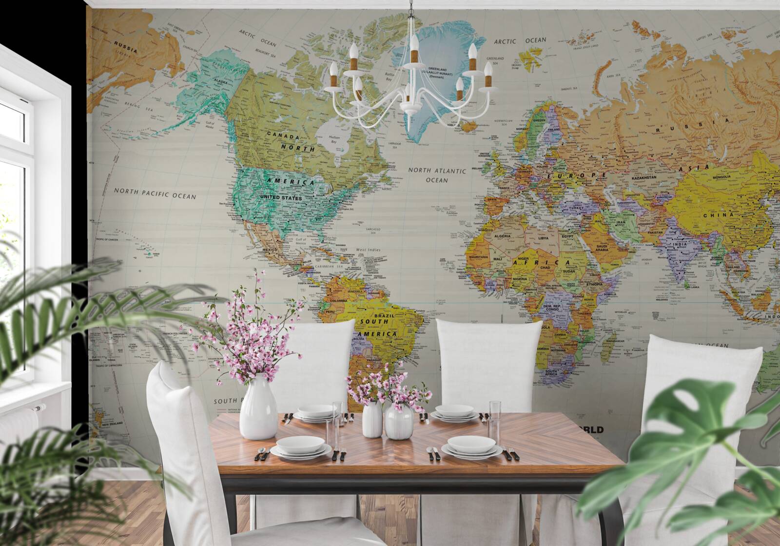 Fototapeta globálna mapa Zeme