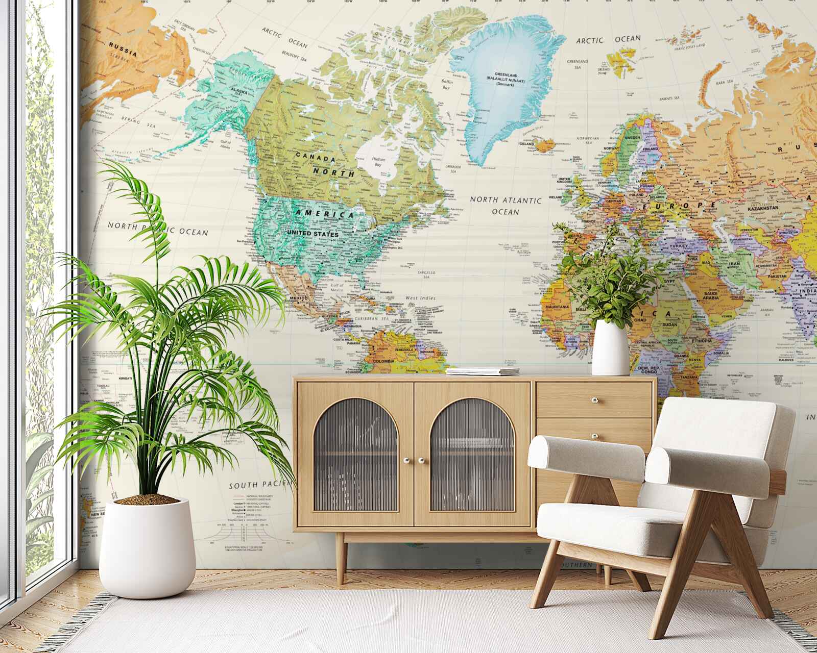 Fototapeta globálna mapa Zeme