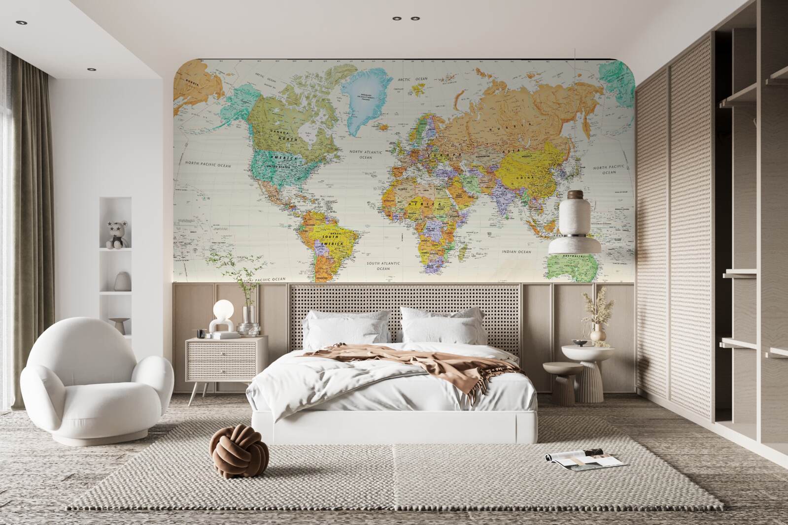 Fototapeta globálna mapa Zeme