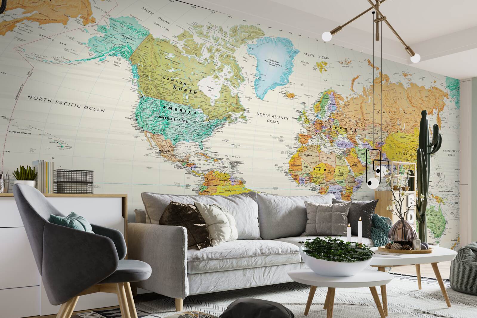 Fototapeta globálna mapa Zeme