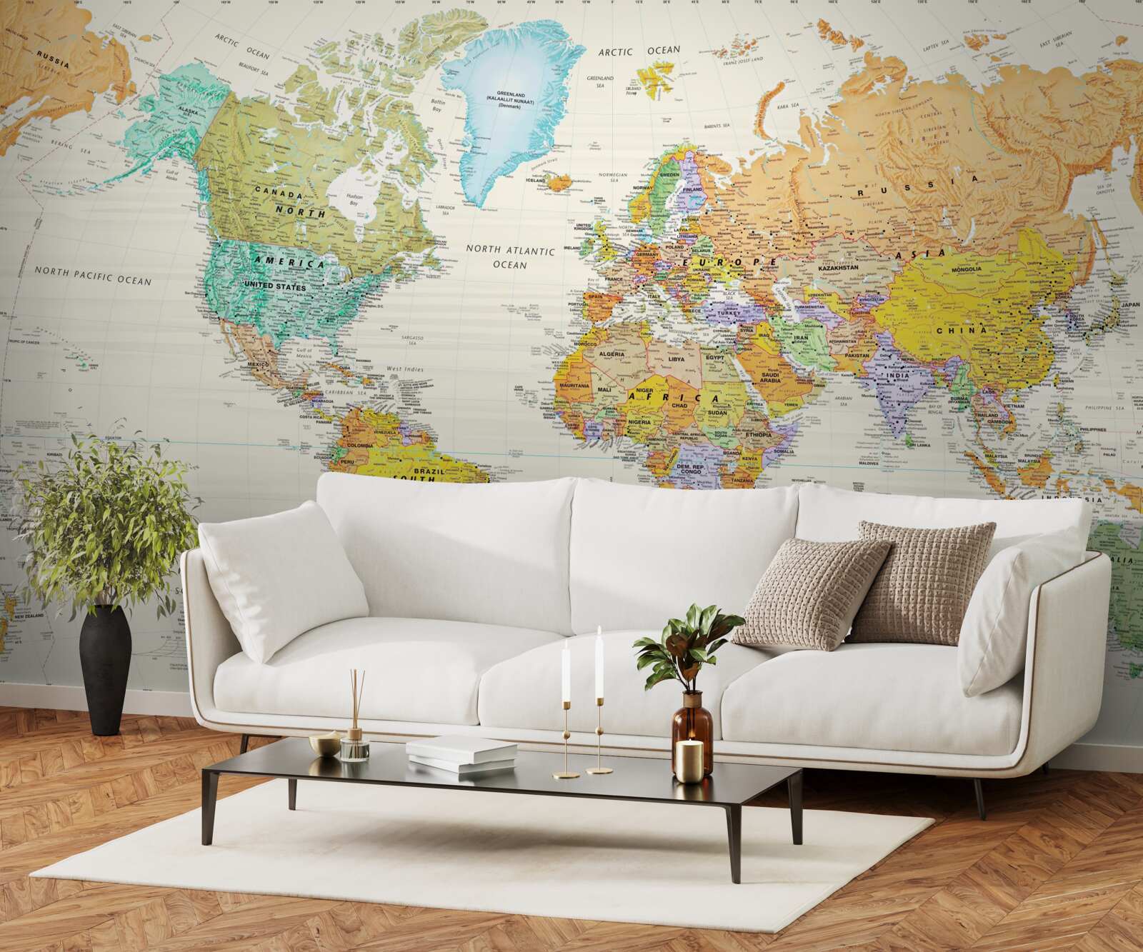 Fototapeta globálna mapa Zeme