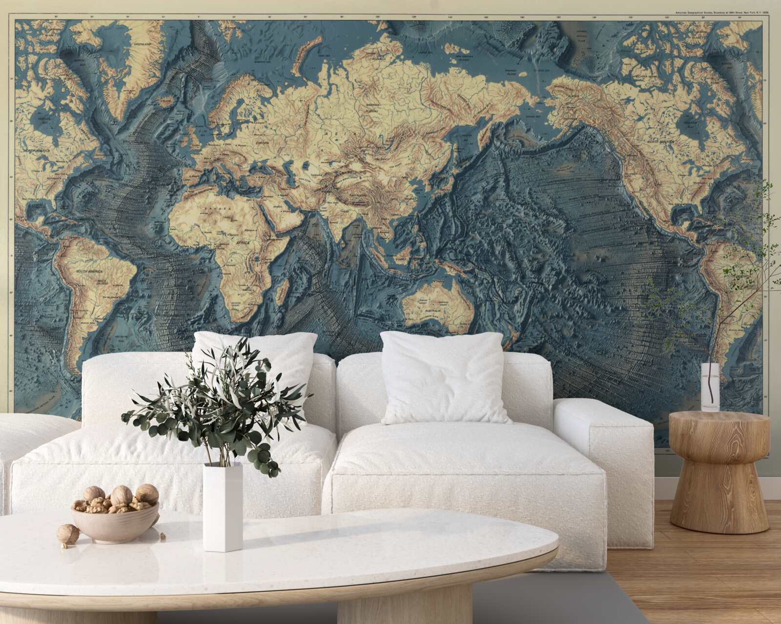 Fototapeta oceánske dno v reliéfe