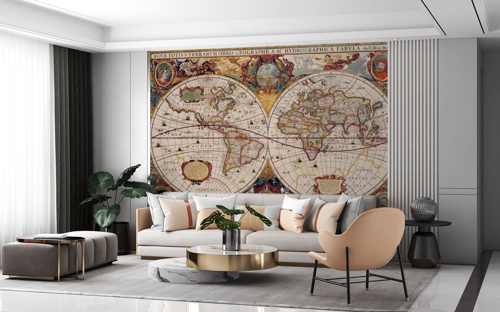 Fototapeta mapa starovekého sveta