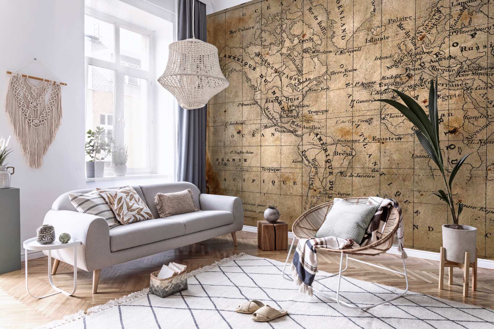 Fototapeta fragment starovekej kartografie