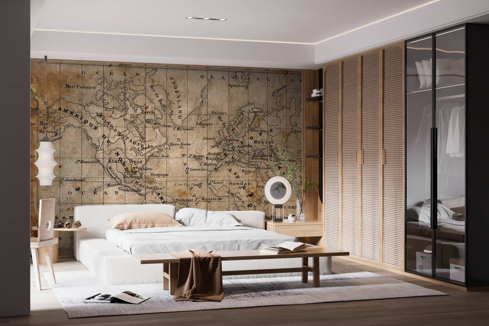 Fototapeta fragment starovekej kartografie