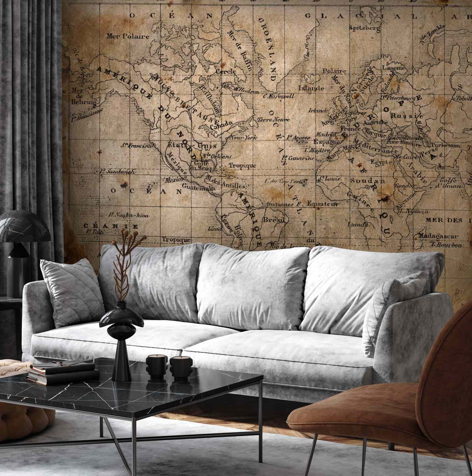 Fototapeta fragment starovekej kartografie